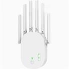 Repetidor de Sinal WiFi Sem Fio De 1200Mbps 6 Antenas Amplificador De Rede De Banda Dupla 2.4G
