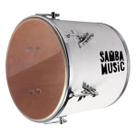Repique de Mão 12" Branco 30X12 Pele Natural Samba Music