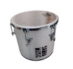 Repique De Mão Madeira Samba Music 30 X 12 Pvc Branco Wood PHX