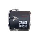 Repique de mao samba music madeira 30x12 pvc preto wood
