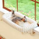 Repisa para Ventana para Gatos Zakkart SnugCloud Ortopédica con Bordes