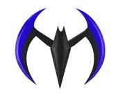 Réplica de adereço NECA Batman Beyond Blue Batarang com luzes