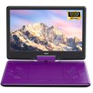 Reproductor de DVD portátil ieGeek con pantalla giratoria de 14.1" HDMI USB