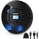 Reprodutor de CD Portátil Gelielim com Bluetooth e Transmissor FM