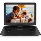Reprodutor de DVD portátil DEVINC com tela HD giratória de 15,6" e bateria de 6 h