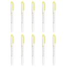 Resaltador Zebra B-WKT7-MSY Sorbete Suave Amarillo Paquete de 10