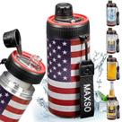 Resfriador de latas MAXSO Sealed Fizz Lid 350ml em aço inoxidável Resfriador de latas MAXSO Sealed Fizz Lid 350ml em aço inoxidável