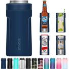 Resfriador de latas Signice 3 em 1 isolado universal 355 ml azul marinho Resfriador de latas Signice 3 em 1 isolado universal 355 ml azul marinho