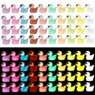 Resin Rubber Ducks SAVITA Luminous com óculos de sol 100 unidades