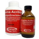Resina Acrílica Auto Kit Líquido 100ml + Pó Incolor 225g Triunfo