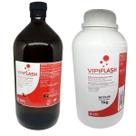 Resina Acrílica Auto Kit pó 1000g e líquido 1000ml INCOLOR - Vipi Flash