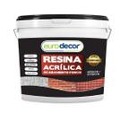 Resina Acrílica Fosca Eurodecor Impermeabilizante Acabamento Natural Paredes Telhas e Pedras Incolor 3,6Kg Resina Acrílica Fosca Eurodecor Impermeabilizante Acabamento Natural Paredes Telhas e Pedras Incolor 3,6Kg