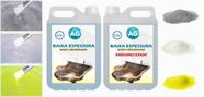 Resina Baixa Espessura 5KG + 3 Glitters