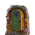 Resina de estátua de escultura solar Fairy Door 11x7x15cm 500g