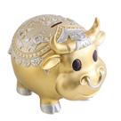 Resina de grande capacidade Piggy Bank Creative Golden Bull 165 cm Resina de grande capacidade Piggy Bank Creative Golden Bull 165 cm