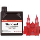 Resina de impressora 3D ELEGOO 405nm, cura UV rápida, 2 kg, vermelho transparente