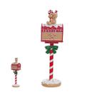 Resina De Natal Correio Gingerbread 36x10,5cm Florarte