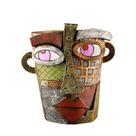 Resina de vaso de flores Abstrata Estilo Picasso Geométrica Colorida