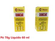 Resina Dencôr Acrílica Auto Pó 69 78g Líquido 60 Ml Clássico Resina Dencôr Acrílica Auto Pó 69 78g Líquido 60 Ml Clássico