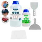 Resina Epoxi Cristal Rígida P Madeira, Artesanato, Consertos em geral e Laminados Kit 1,5kg
