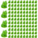 Resina Mini Frogs lasuroa Green Miniature Tiny Frog x100