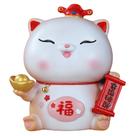 Resina Piggy Bank Lucky Cat para crianças 15,5 x 17 cm Resina Piggy Bank Lucky Cat para crianças 15,5 x 17 cm