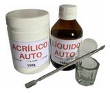 Resina Reparo Conserto Carcaça De Notebook 150 Gr + 100 Ml + Kit Inox