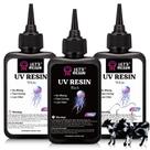 Resina UV LET'S RESIN branca e preta 300g para artesanato e joias