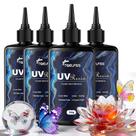 Resina UV TQELFSS 1000 g Transparente de Alto Brilho com Cura Solar