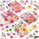 Resinadores de flores secas, 100 unidades, kit de artesanato DIY rosa para bebês