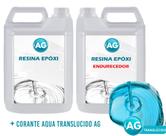 Resinas Epóxi 1KG + Corante Aqua Translucido AG