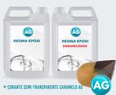 Resinas Epóxi 1KG + Corante semi-transparente de caramelo Ag