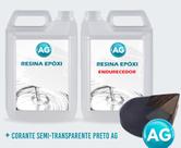Resinas Epóxi 1KG + Corante semi-transparente Preto Ag