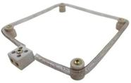 Resistência para chocadeiras + 4 roldanas de porcelana + 1 conector de porcelana + parafusos