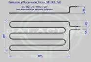 Resistência para Churrasqueira GRILL FISCHER SKU 6020134 RES 1900W 127V