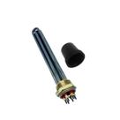 Resistência Sauna Boiler 5000W R. 1.1/2 POL. 30CM + Copo de Proteção Terminais Cor Preto