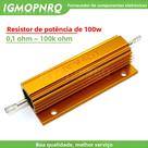 Resistor De Caixa De Metal De Potência Enrolado Em Alumínio De 100W 0,01-100K Ohm