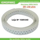Resistores SMD 0603 100pcs 1/8W Chip De Resistência De 0 Ohm a 100K Ohm