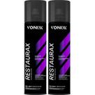 Restaurax 400ml Spray Aerossol Vonixx Kit 2 Revitalizador Restaurador Renovador Plastico Automotivo