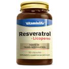 Resveratrol com Licopeno Vitaminlife 30 Cápsulas Resveratrol com Licopeno Vitaminlife 30 Cápsulas