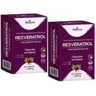 Resveratrol Trans Resveratrol Original 120 Cápsulas kit 2x 60 cáps Semente de Uva Supraervas