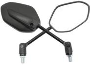 Retrovisor articulado Titan/Fan/Start/Cargo 150/160 09 A 20 (Par) Preto Modelo original.