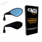 Retrovisor BMW F800 Haste Curta Rebaixada 90º Lente Convexa Azul P/ Motos Honda