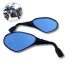 Retrovisor Bmw F800 Rebaixado 90 Honda Lente Convexo Azul