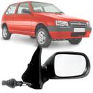 Retrovisor Direito Lado Passageiro Carona Fiat Uno Fire Mille 2006 2007 2008 2009 2010 Com Controle 2 Portas