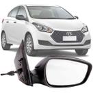 Retrovisor Direito Lado Passageiro Hyundai HB20 2012 2013 2014 2015 2016 Preto Com Controle Manual