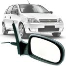 Retrovisor Direito passageiro Chevrolet Corsa Montana 2002 2003 2004 2005 2006 2007 2008 2009 2010 2011 2012 com Controle Interno Manual e Dobravél