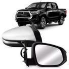 Retrovisor Elet Retratil C/pisca Capa Crom Hilux 2016 A 2021