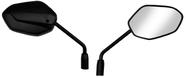 Retrovisor elite 125 2025 haste m8 rosca esquerda lente plana prata par para yahamay/y Retrovisor elite 125 2025 haste m8 rosca esquerda lente plana prata par para yahamay/y