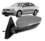 Retrovisor Espelho Jetta 2011 Até 2015 Elétrico Com Pisca e Luz Com Fechamento